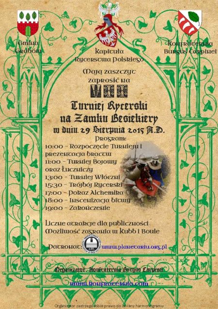 VII Turniej Rycerski w Besiekierach  - Zdjęcie główne