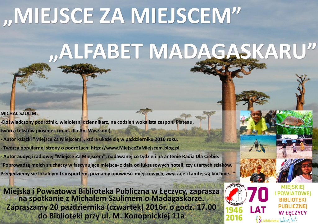 Madagaskar tematem spotkania z podróżnikiem w łęczyckiej bibliotece - Zdjęcie główne
