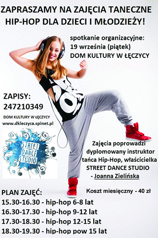 Zajęcia taneczne "Hip-Hop dla dzieci i młodzieży" - Zdjęcie główne