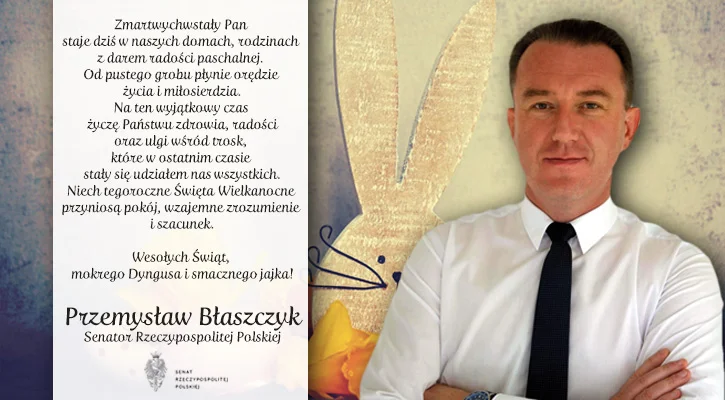 Życzenia - Senator Przemysław Błaszczyk - Zdjęcie główne