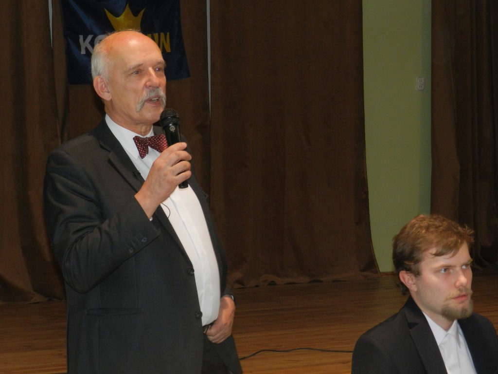 Janusz Korwin-Mikke odwiedzi Łęczycę - Zdjęcie główne