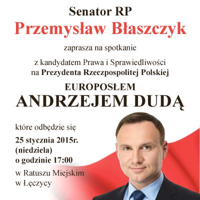 Spotkanie z europosłem Andrzejem Dudą - Zdjęcie główne