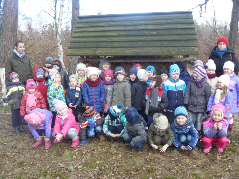 Dzieci z Przedszkola nr 1 w Łęczycy podążały "Śladami leśnych zwierząt" - Zdjęcie główne