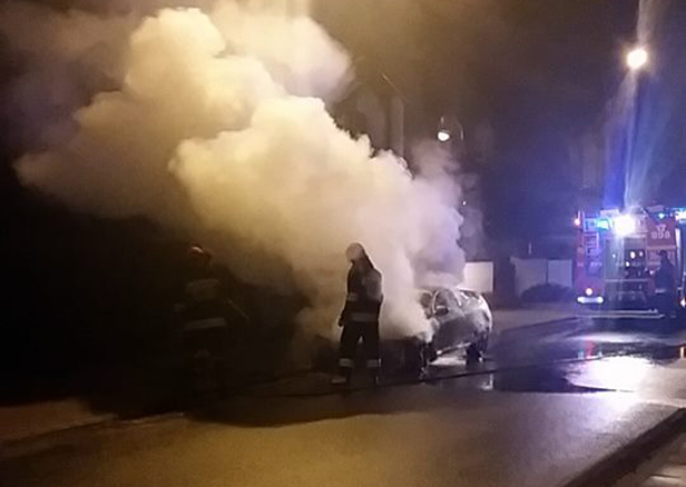 W nocy na Różanej paliły się auta [FOTO] - Zdjęcie główne
