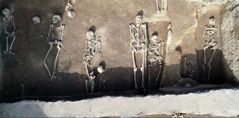 Pokazano efekty prac archeologicznych na cmentarzysku w centrum Płocka - Zdjęcie główne