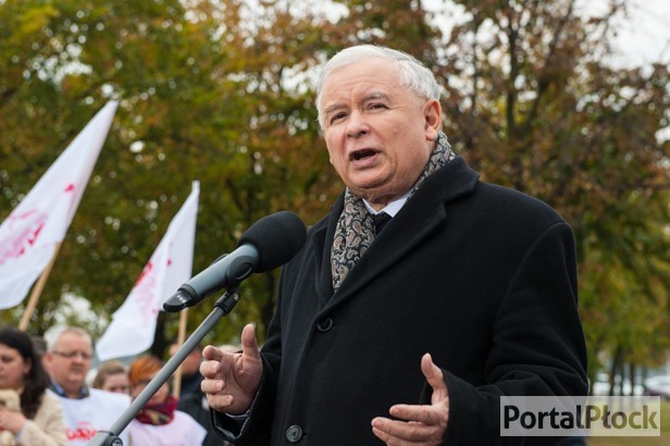 Kaczyński pogroził w Płocku palcem - Zdjęcie główne