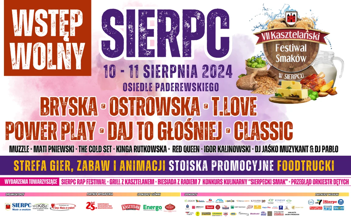 VII Kasztelański Festiwal Smaków rusza już w ten weekend w Sierpcu. Wstęp wolny. - Zdjęcie główne