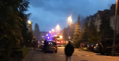 Mieszkańcy w środku nocy usłyszeli potężny huk. Wybuchło auto [FOTO] - Zdjęcie główne