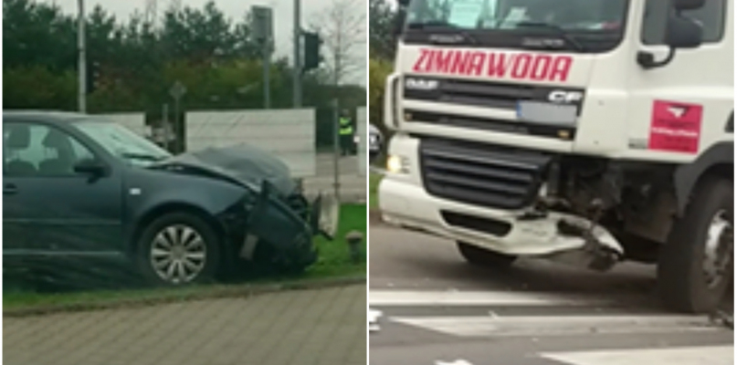 Kolizja tuż pod Płockiem. Kobieta w ciąży w szpitalu - Zdjęcie główne