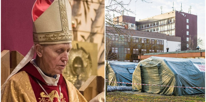 Biskup Libera osobiście dostarczył kremy do rąk dla pracowników szpitala  - Zdjęcie główne