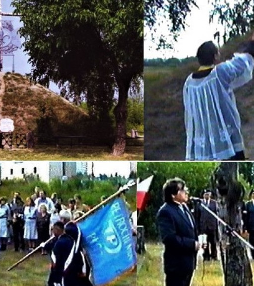 Obchody Obrony Płocka kilkanaście lat temu, kiedy poświęcono krzyż - Zdjęcie główne