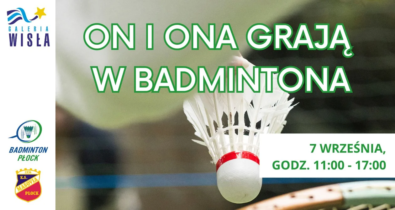 Badminton w Galerii Wisła już w sobotę - Zdjęcie główne