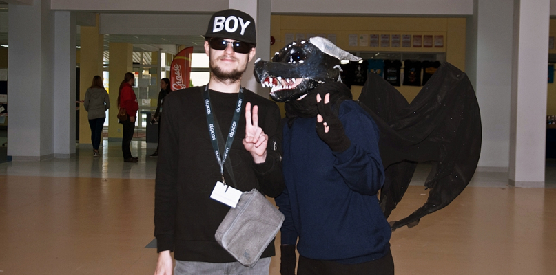 W szkole chodzili w maskach, mieli nawet wielkiego pająka [FOTO] - Zdjęcie główne