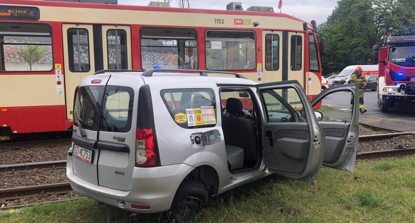 Wypadek na Zaspie. Tramwaje nie kursują [ZDJĘCIA] - Zdjęcie główne