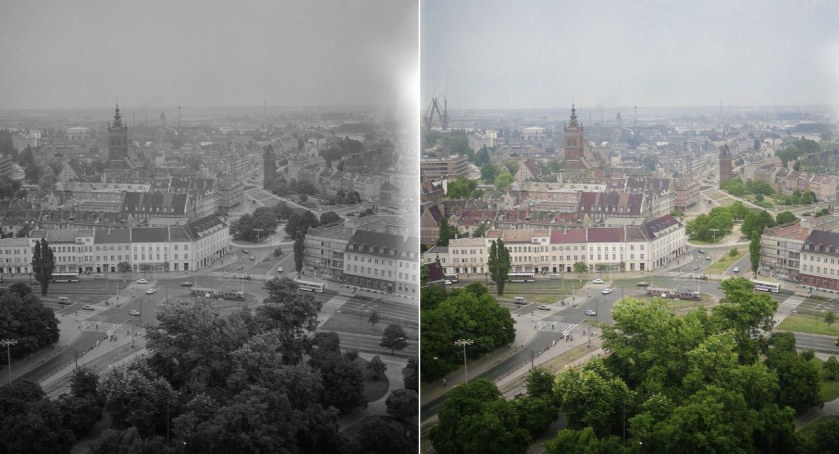 Jak wyglądał Gdańsk w 1984 roku? Mamy dla Was 12 pokolorowanych zdjęć lotniczych [GALERIA] - Zdjęcie główne