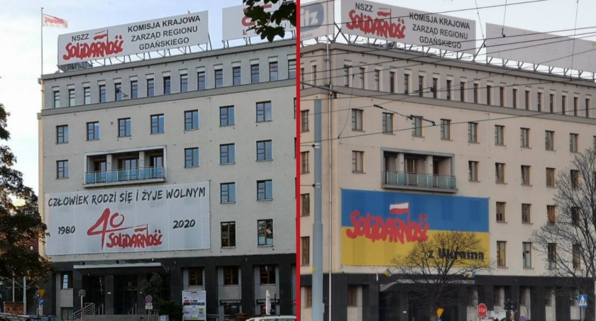 Bez kar dla Solidarności za bannery w centrum Gdańska - Zdjęcie główne