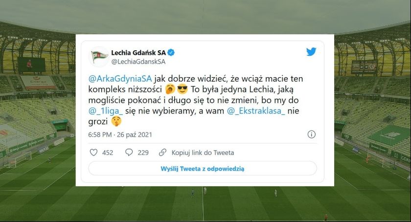 Dymisja w Lechii. Powodem był post na Twitterze o Arce Gdynia - Zdjęcie główne