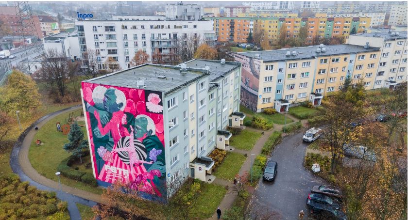 Kolejny zjawiskowy mural na Zaspie - Zdjęcie główne