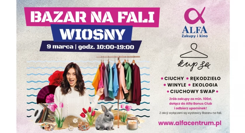 Bazar na fali Wiosny i Dzień Kobiet w ALFA Centrum Gdańsk - Galerii Alternatywnej - Zdjęcie główne