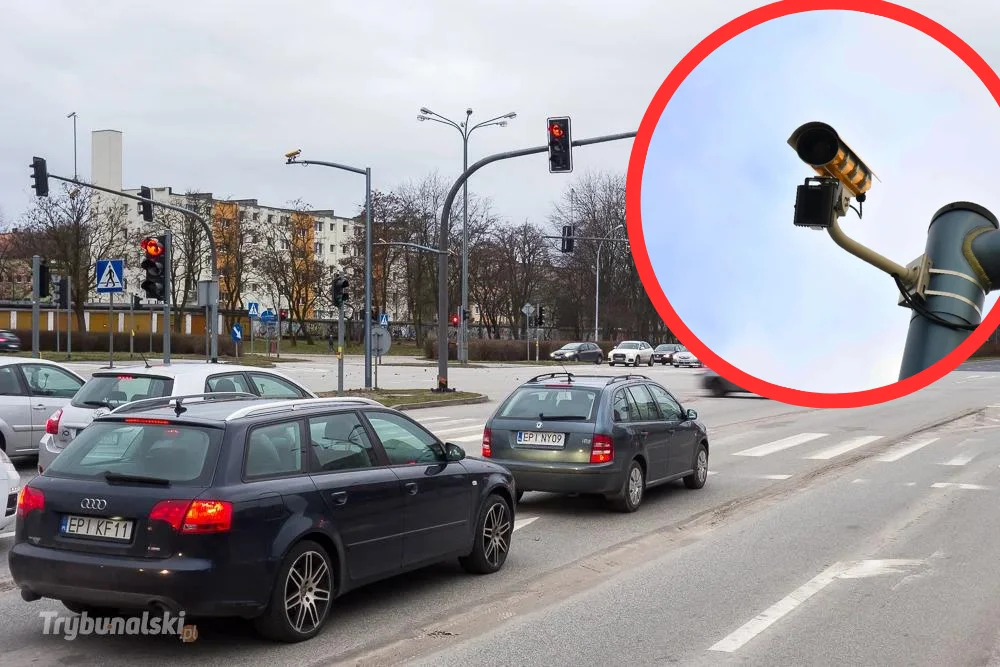 Tysiące mandatów przez system Red Light w Piotrkowie. Kamery pojawią się w kolejnych miejscach? - Zdjęcie główne