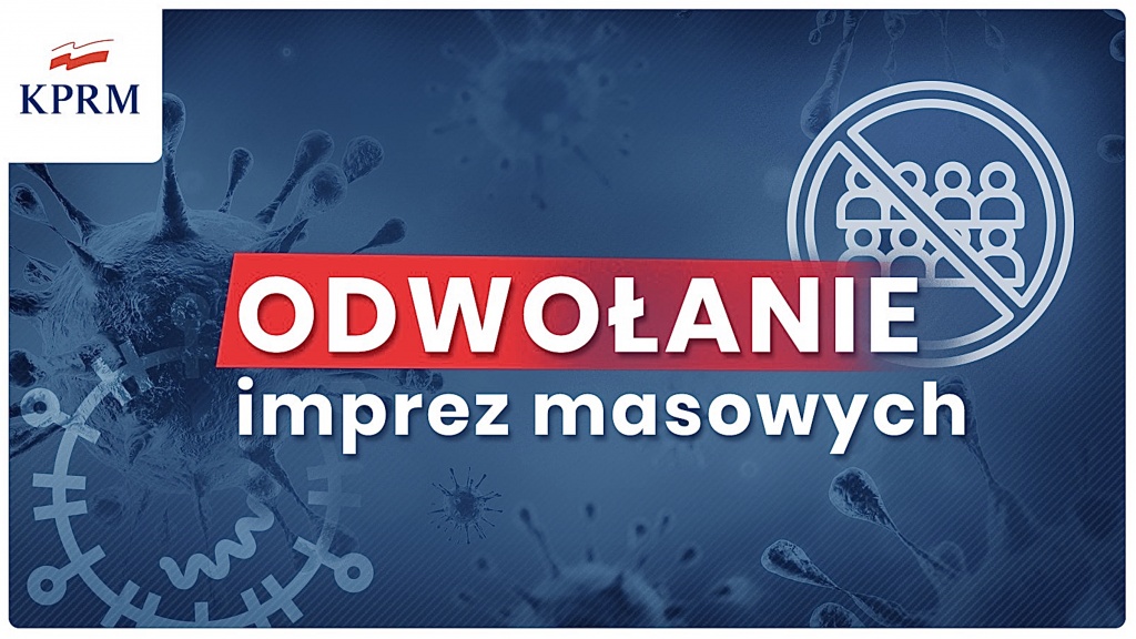 Premier Mateusz Morawiecki odwołuje wszystkie imprezy masowe w kraju  - Zdjęcie główne