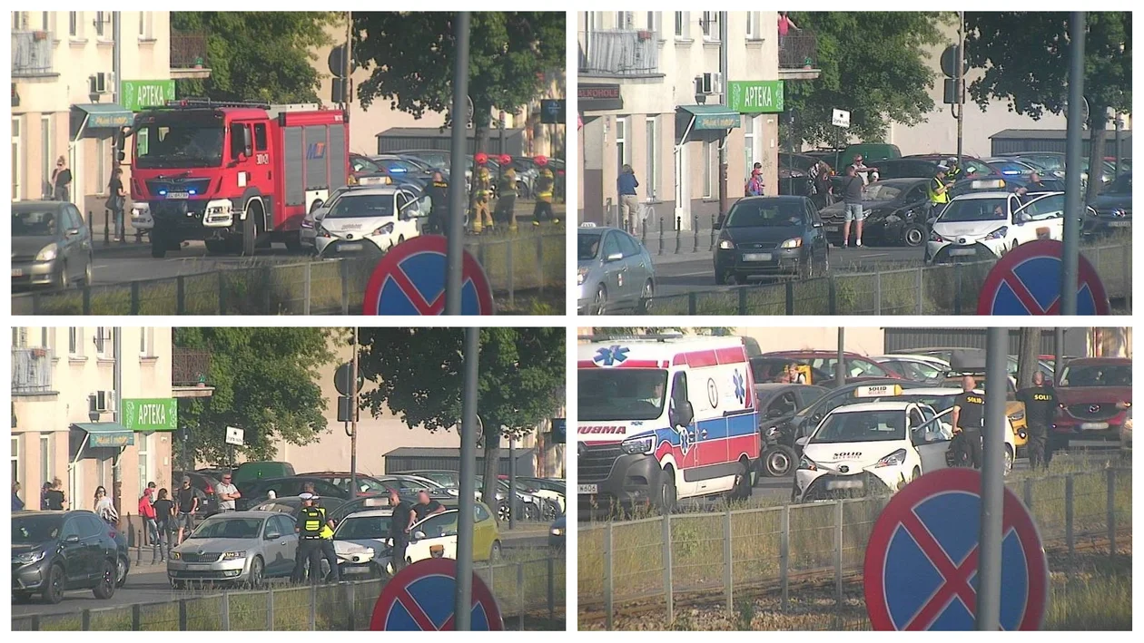 Kolejne zderzenie aut w Łodzi. Utrudnienia na ważnym skrzyżowaniu [zdjęcia] - Zdjęcie główne