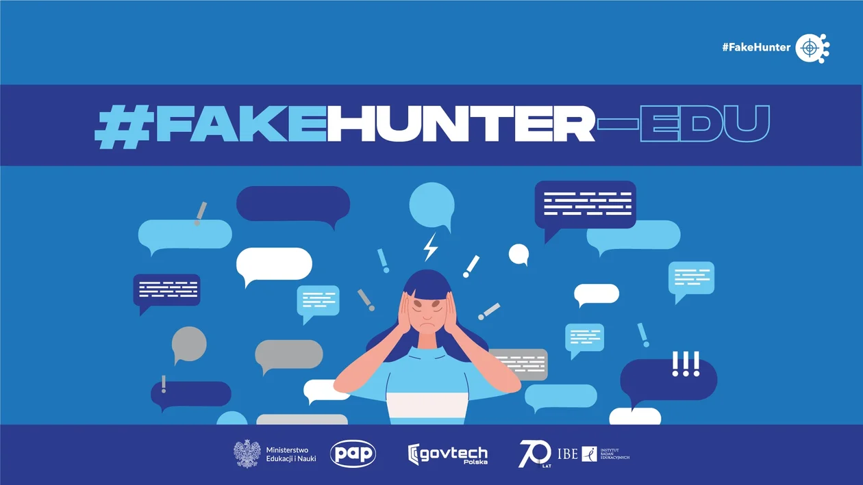 #FakeHunter-Edu – rusza ogólnopolska kampania edukacyjna na temat przeciwdziałania dezinformacji - Zdjęcie główne