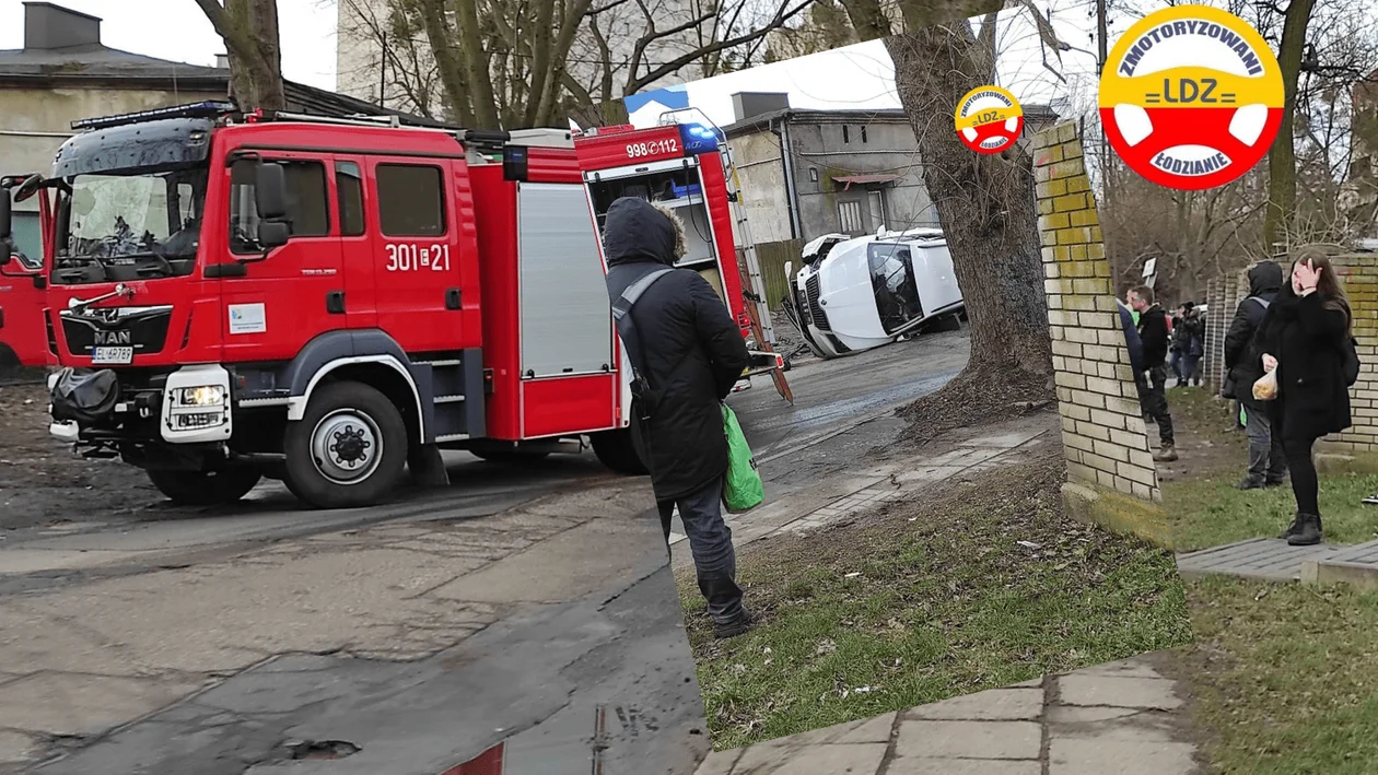 Groźny wypadek na Bałutach. Utrudnienia dla kierowców - Zdjęcie główne