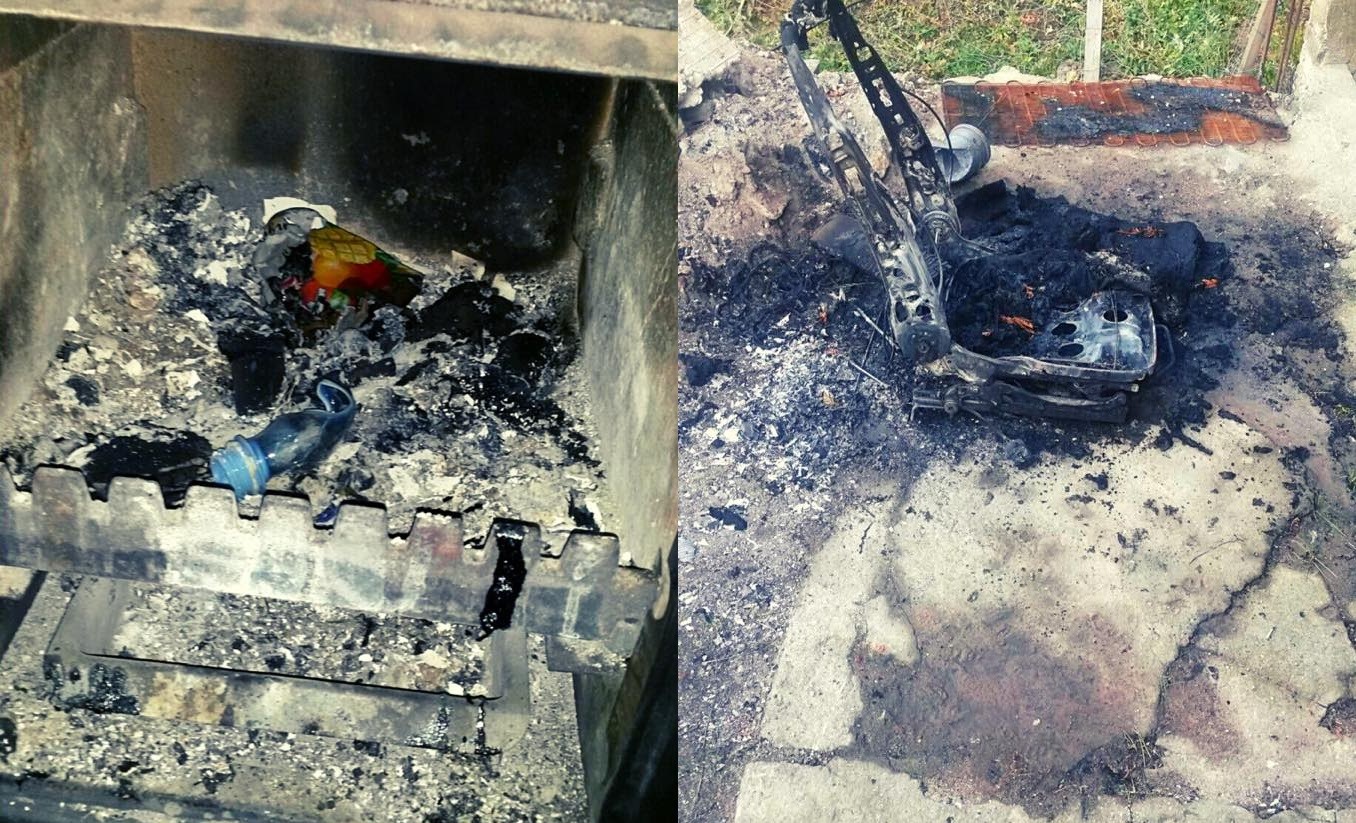 Szok! Na Sikawie w Łodzi ktoś spalił części samochodowe - Zdjęcie główne