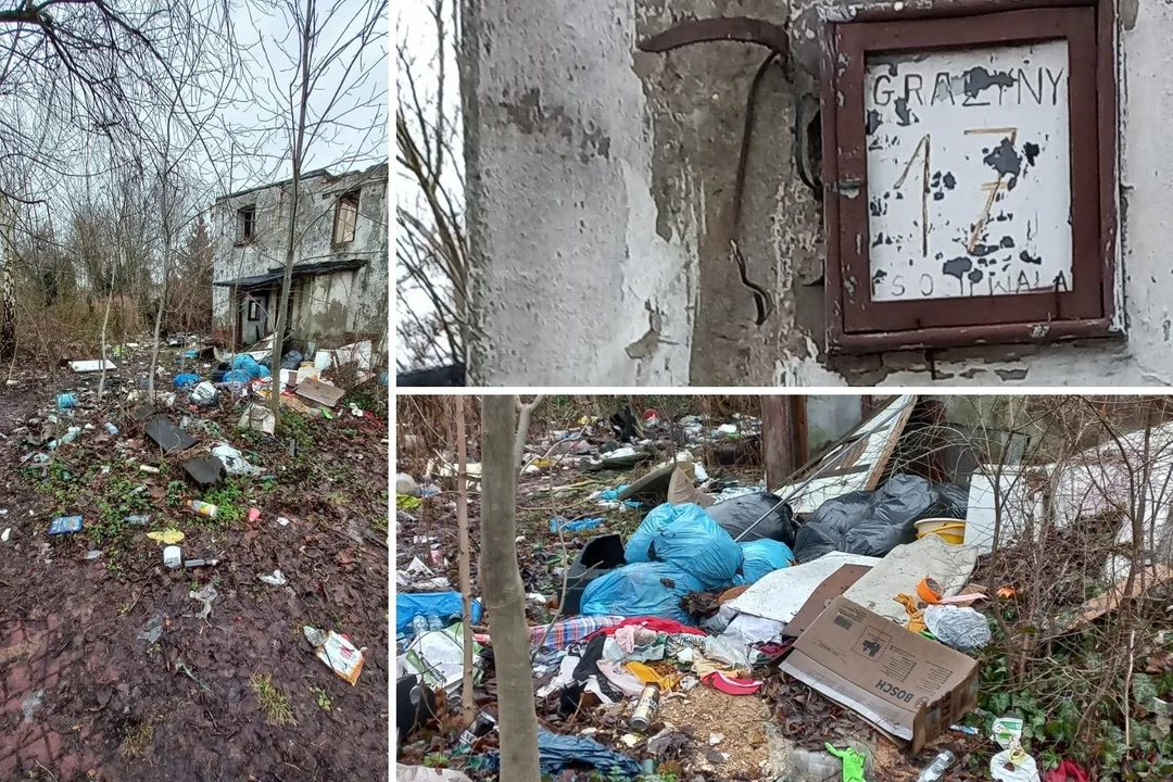 Dzikie wysypisko śmieci straszy na Chojnach [zdjęcia] - Zdjęcie główne