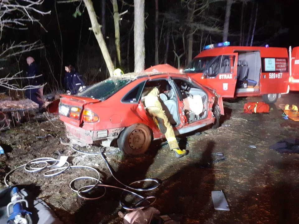 Poranny raport drogowy. Dramatyczny wypadek w Łódzkiem – samochód rozbił się na drzewie [22.12.2021]  - Zdjęcie główne