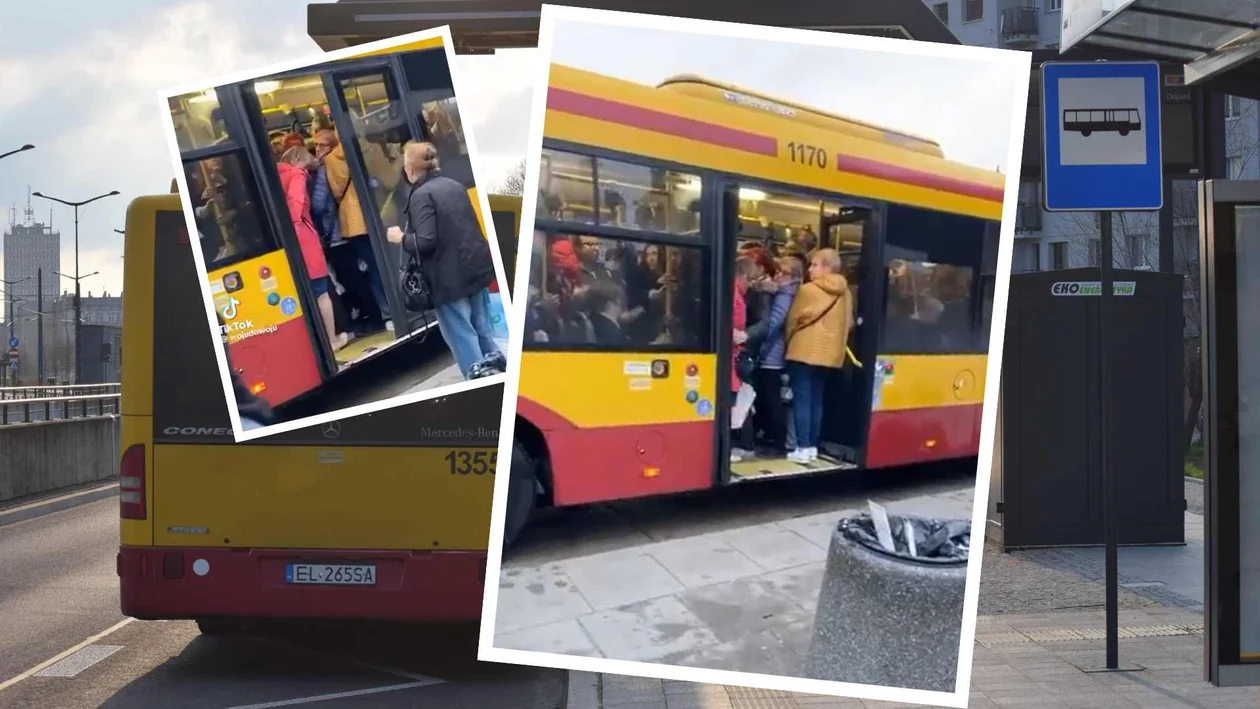 Przepełniony autobus MPK Łódź hitem na TikToku! Ten filmik obejrzało prawie pół miliona osób [NAGRANIE] - Zdjęcie główne