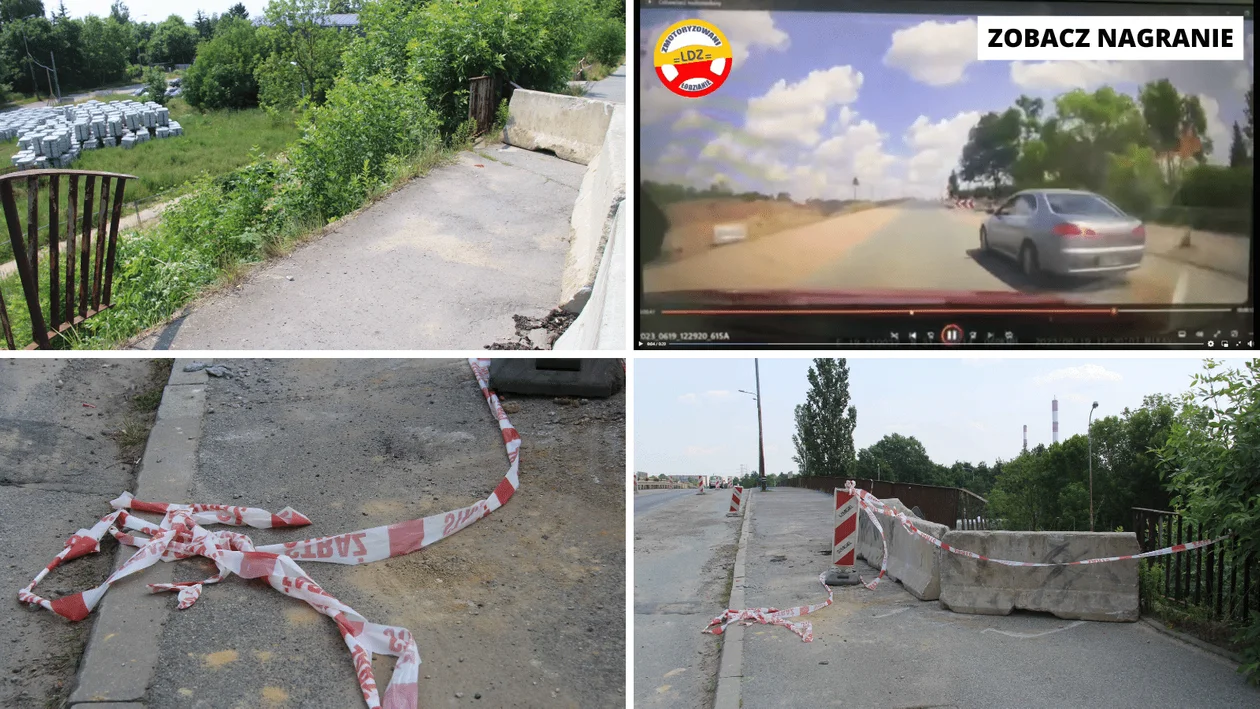 Chwile grozy na Przybyszewskiego. Rozpędzony samochód spadł z wiaduktu [WIDEO, ZDJĘCIA] - Zdjęcie główne