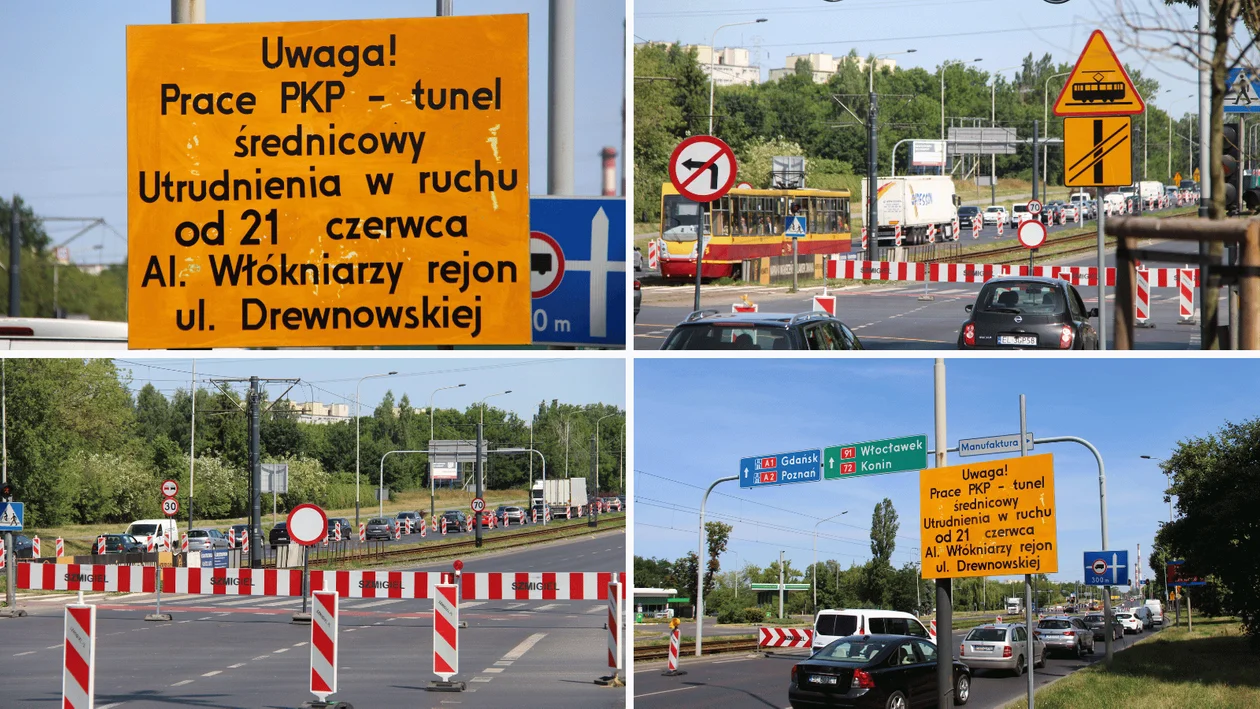 Kierowcy mają dość Faustyny. Do kiedy potrwają utrudnienia na al. Włókniarzy? [ZDJĘCIA] - Zdjęcie główne