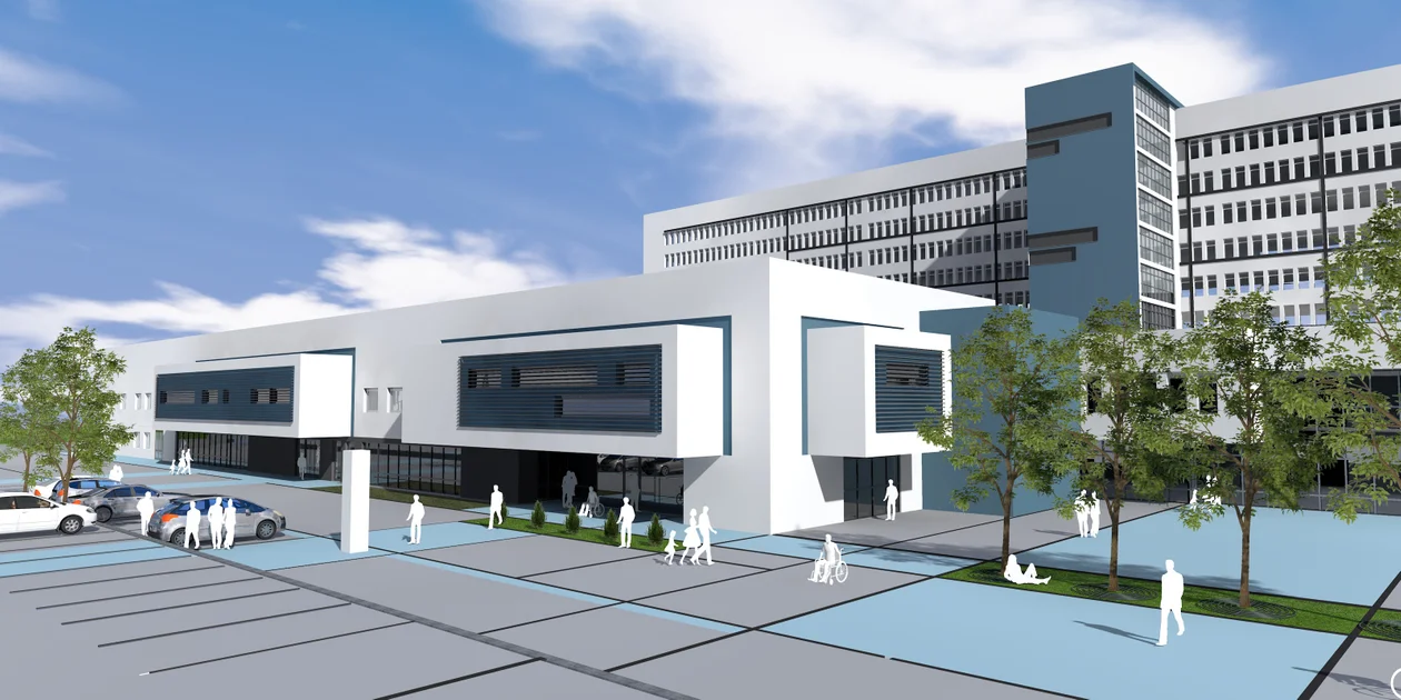 Rozbudowa szpitala Kopernika w Łodzi. Tak będzie wyglądać nowy pawilon [wizualizacje] - Zdjęcie główne