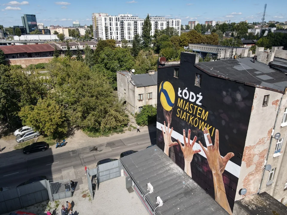 W Łodzi powstał nowy mural. Wszystko z okazji mistrzostw świata w siatkówce - Zdjęcie główne