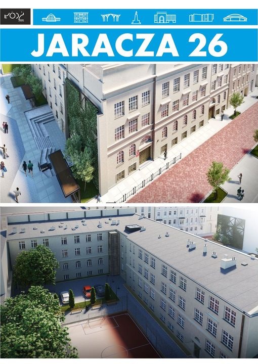 Tak zmienia się zabytkowy budynek szkoły przy ul. Jaracza w Łodzi [ZDJĘCIA] - Zdjęcie główne