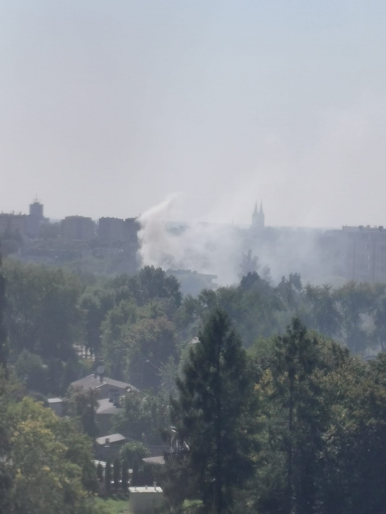 Bałuty Łódź. Pożar na Franciszkańskiej  - Zdjęcie główne