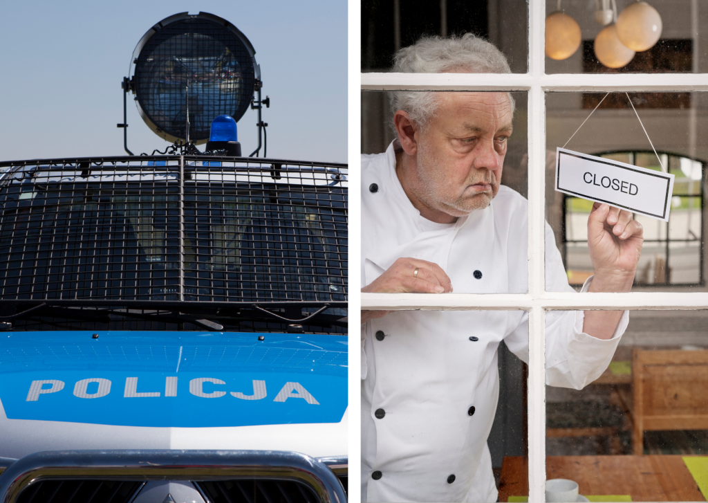 Zmasowane kontrole policji w łódzkich lokalach. Restauratorzy w Łodzi: „My nie robimy nic złego!” [wideo] - Zdjęcie główne