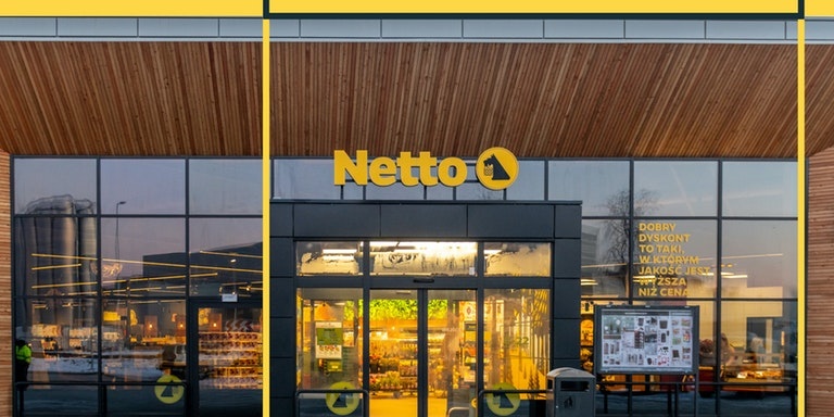 Łódź. Stare markety Tesco zmieniają się w nowoczesne Netto. W czwartek otwarcie kolejnego Netto po remoncie - Zdjęcie główne