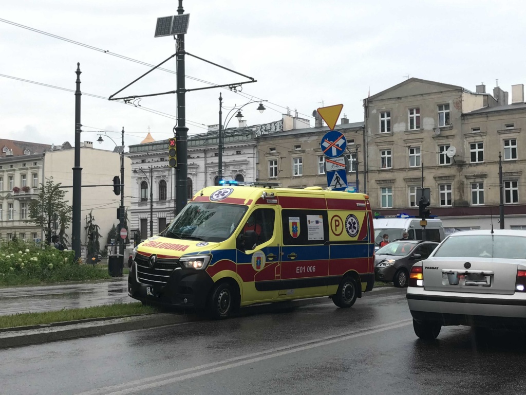 Wypadek Łódź. Potrącenie na Narutowicza przy POW - Zdjęcie główne