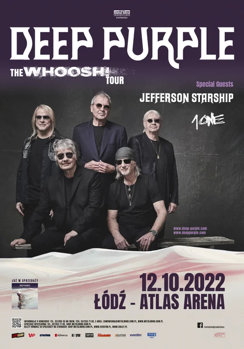 Deep Purple wystąpi w Łodzi! W Atlas Arenie usłyszymy największe gwiazdy - Zdjęcie główne