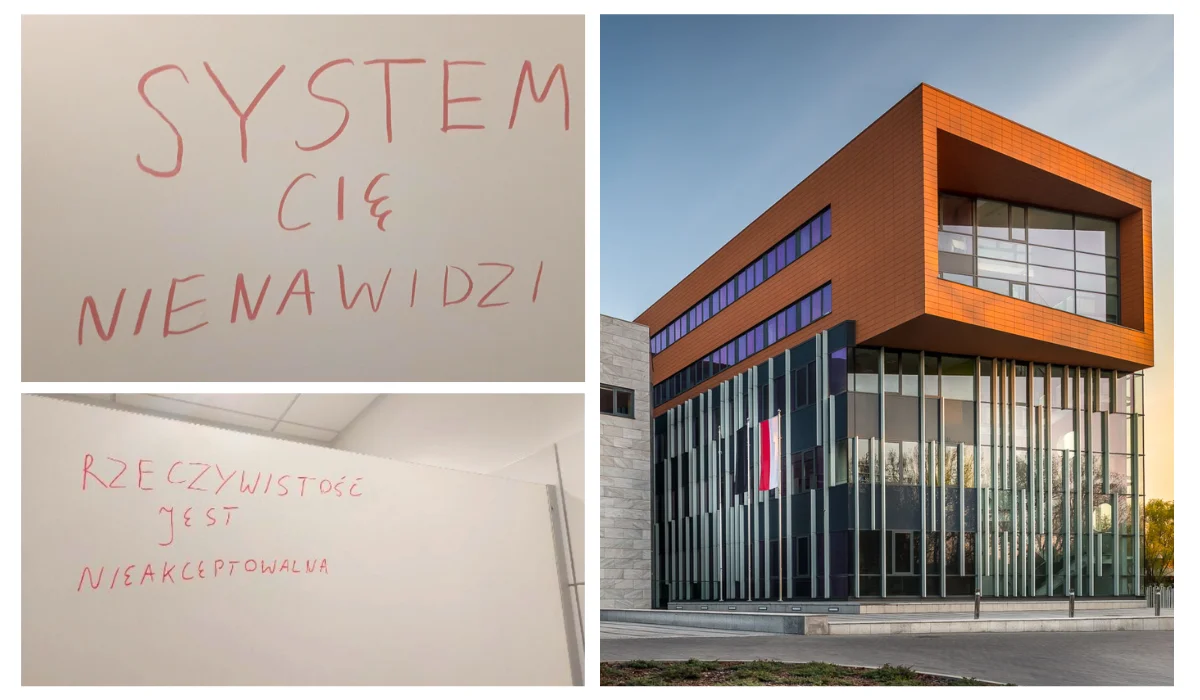 „System cię nienawidzi”. W budynku Uniwersytetu Łódzkiego pojawiły się niepokojące napisy  - Zdjęcie główne