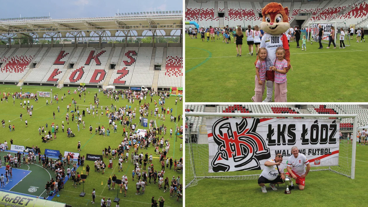 Urodzinowy piknik na stadionie ŁKS-u. Młodzi piłkarze przejęli piłkarską murawę [ZDJĘCIA] - Zdjęcie główne