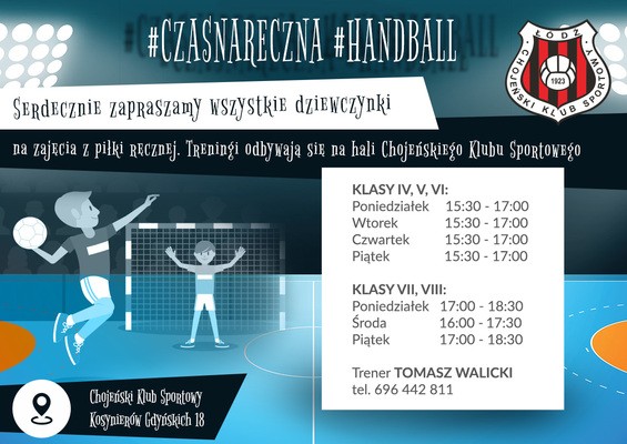 PIŁKA RĘCZNA: Handball dla dziewczynek. Ruszyły treningi w Chojeńskim Klubie Sportowym - Zdjęcie główne