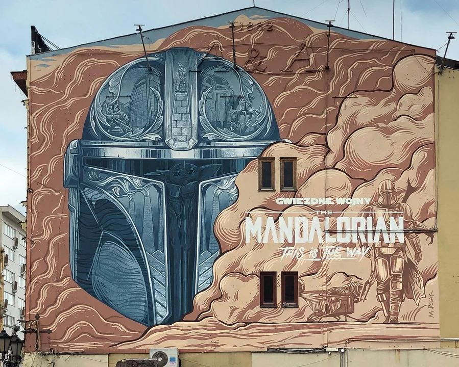 Nowy mural w Łodzi i kosmiczny western. Co mają wspólnego? Wszystko to sprawka  Disney+ - Zdjęcie główne