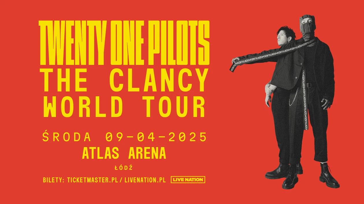 Twenty One Pilots  ogłaszają światową trasę koncertową "The clancy word tour" - Zdjęcie główne