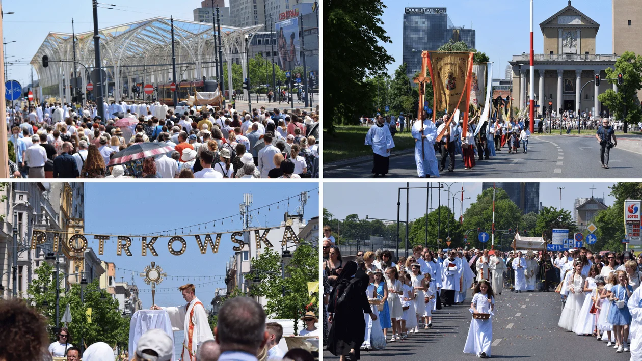 Procesje Bożego Ciała w Łodzi. Wierni modlili się przy ulicznych ołtarzach [ZDJĘCIA] - Zdjęcie główne